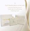 Every Sacred Fusion Star of David Necklace arrives in an elegant jewelry pouch with a Certificate of Authenticity and polishing cloth. The nanochip inside contains the entire Hebrew Bible, set into a silver pendant — an exceptional Judaica keepsake.