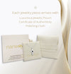 Christian necklace with KJV Bible microchip shown inside NanoStyle gift set. Includes luxury jewelry pouch, certificate of authenticity, and polishing cloth. Sterling silver cross pendant features nano inscription of the entire King James Version New Testament. Ideal Christian gift for her, symbol of faith and spirituality. Packaged for gifting.