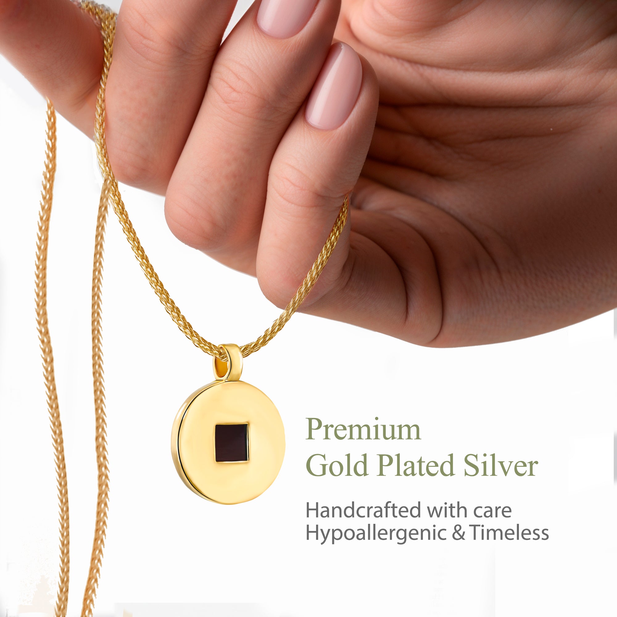 Classic Round Charm Nano Bible Necklace