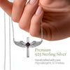 Divine Cross Wings Nano Bible Necklace