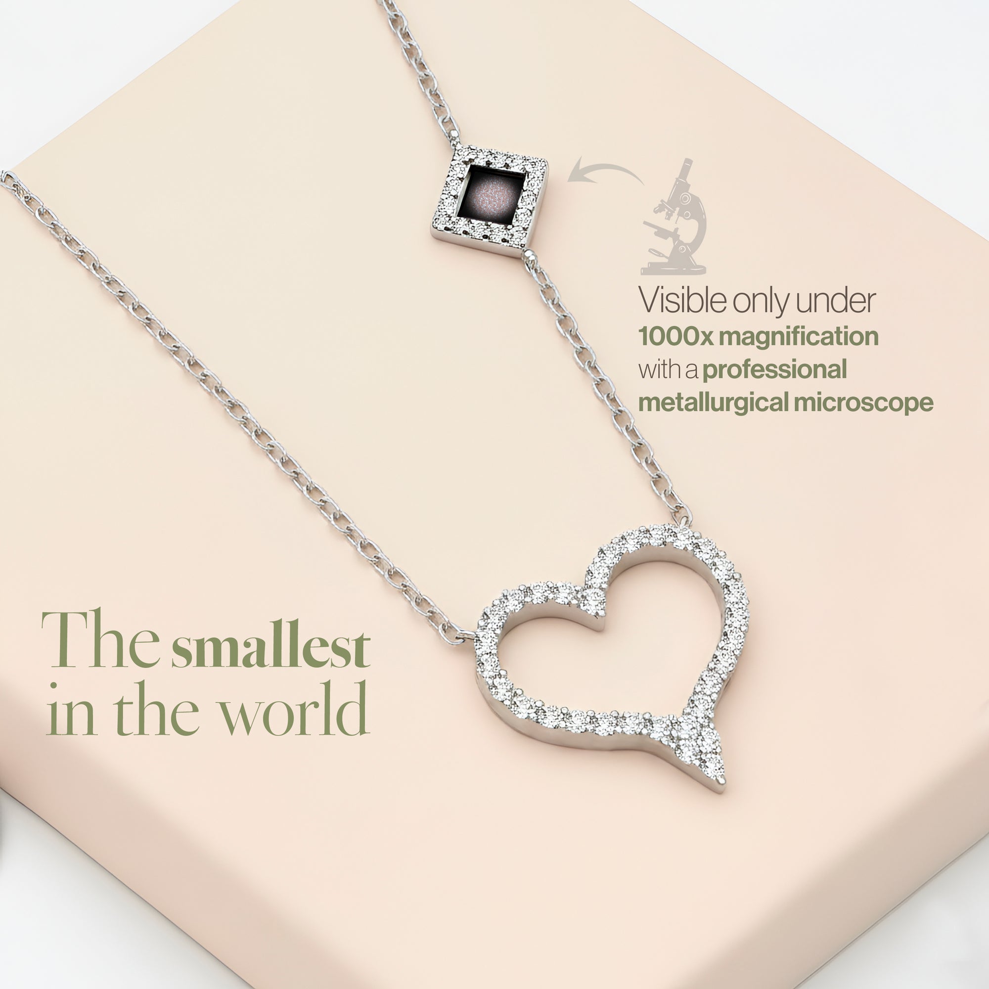 Paved Crystal Heart Necklace