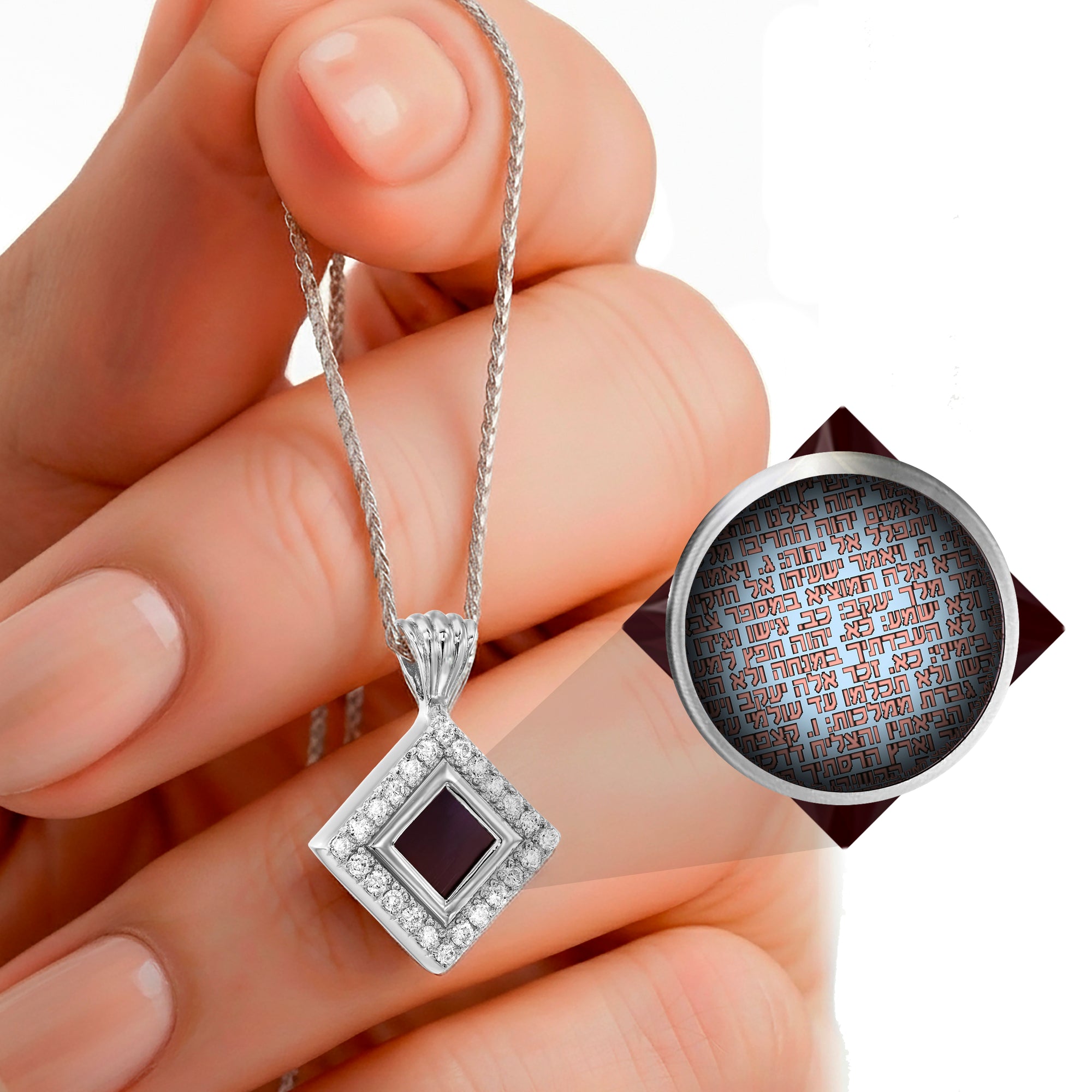 Judaic Essence Nano Bible Necklace - Hebrew Tanakh Edition