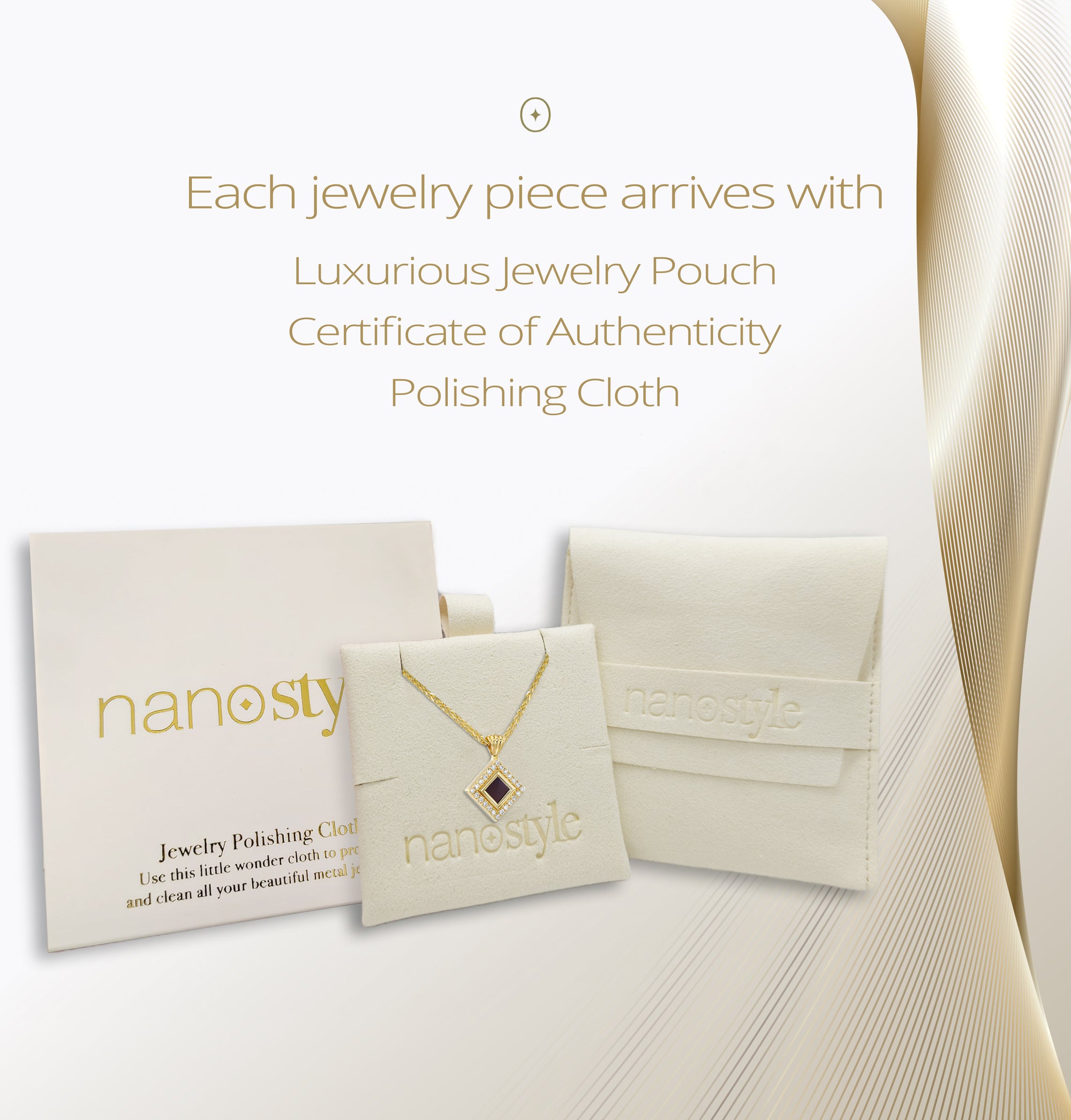 Jewelry gift set with gold-plated Tanakh necklace, NanoStyle polishing cloth, and authenticity certificate. Christian or Jewish gift for women, Hebrew scripture pendant in luxury pouch. Handmade in Israel.