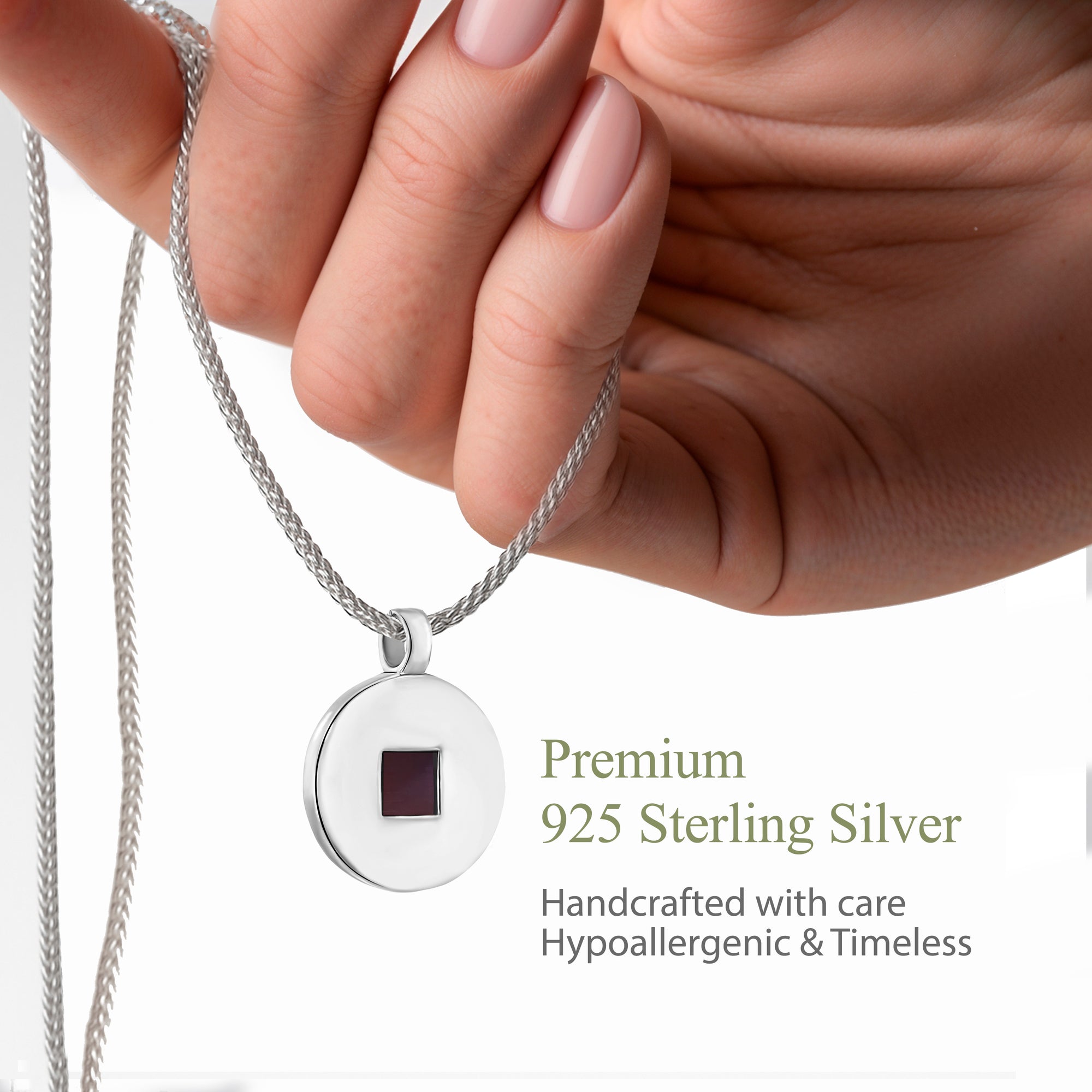 Classic Round Charm Nano Bible Necklace