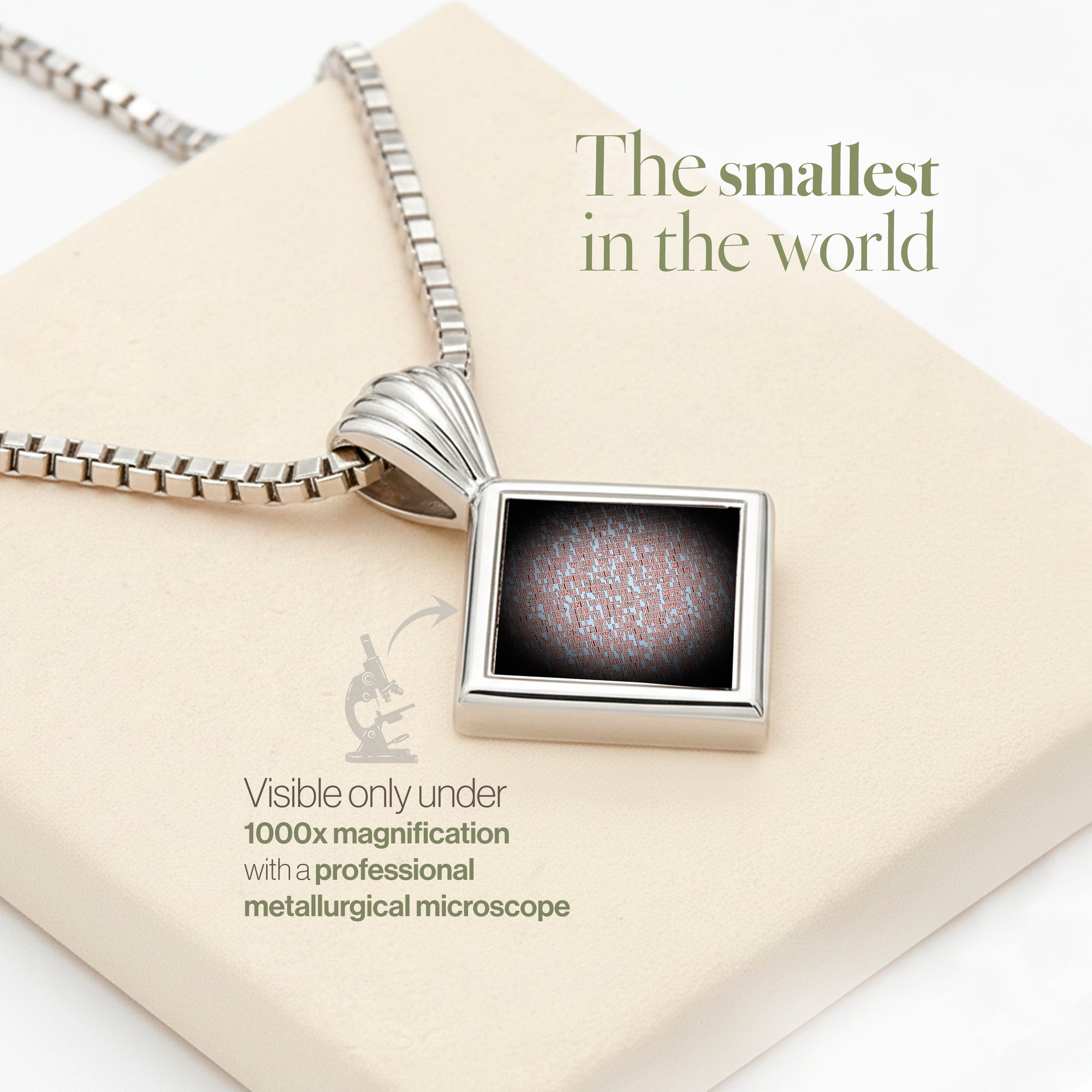 Mini Essence Nano Bible Necklace - The Tiny Charm New Testament Edition