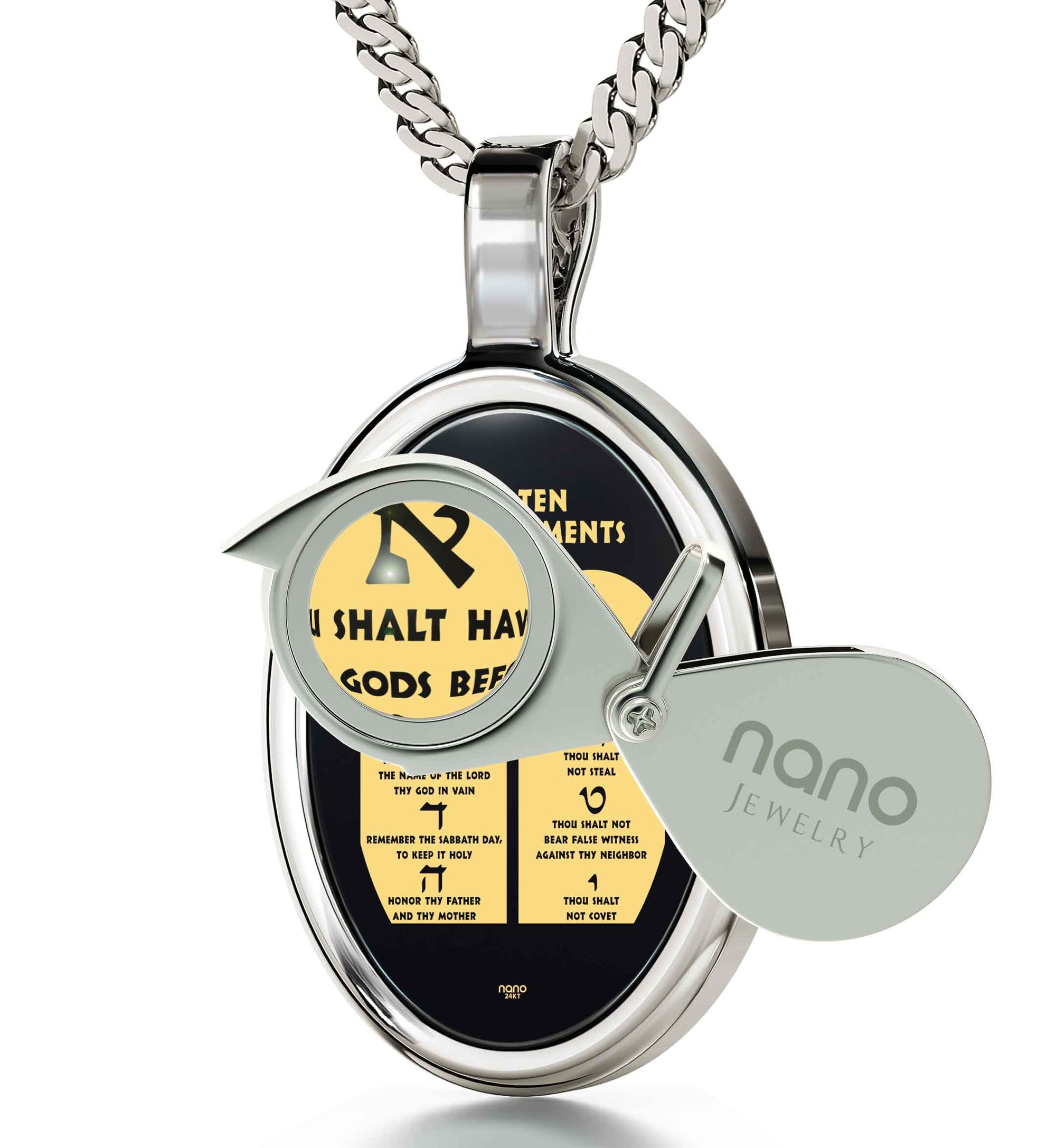 10 commandments pendant - NanoStyle Jewelry