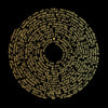 I Love You Necklace Set 24k Gold Inscribed in 120 Languages on Round Spinning Onyx