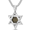 925 Sterling Silver 24k gold Shema Israel inscribed in Onyx Stone Star of David Jewish Jewelry for him