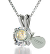 925 Sterling Silver Star of David Necklace Shema Israel Solitaire Pendant 24k Gold Inscribed - NanoStyle Jewelry