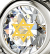 925 Sterling Silver Star of David Necklace Shema Israel Heart Pendant 24k Gold Inscribed - NanoStyle Jewelry