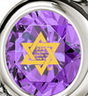 925 Sterling Silver Star of David Necklace Shema Israel Heart Pendant 24k Gold Inscribed - NanoStyle Jewelry