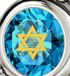 925 Sterling Silver Star of David Necklace Shema Israel Heart Pendant 24k Gold Inscribed - NanoStyle Jewelry