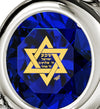 925 Sterling Silver Star of David Necklace Shema Israel Heart Pendant 24k Gold Inscribed - NanoStyle Jewelry