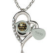 925 Sterling Silver Star of David Necklace Shema Israel Heart Pendant 24k Gold Inscribed - NanoStyle Jewelry