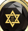 Gold Plated Star of David Necklace 24k Gold Inscribed Shema Israel Pendant - NanoStyle Jewelry