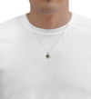 Silver Hebrew Necklace Shema Israel Prayer Pendant 24k Gold Inscribed