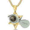 Hebrew Psalms Pendant Star of David Necklace with Psalms 121 Shir Lama'alot