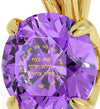 14k Yellow Gold Ana Bekoach Necklace Kabbalah Solitaire Pendant 24k Gold Inscribed - NanoStyle Jewelry