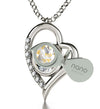 925 Sterling Silver Ana Bekoach Necklace Kabbalah Heart Pendant 24k Gold Inscribed - NanoStyle Jewelry