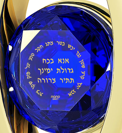 Gold Plated Ana Bekoach Heart Pendant  - NanoStyle Jewelry