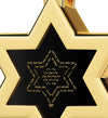 Men's Star of David Necklace Ana Bekoach Kabbalah Pendant 24k Gold Inscribed on Onyx Stone - NanoStyle Jewelry