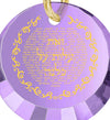 Eshet Chayil Hebrew Charm Necklace for Women 24k Gold Inscribed