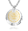 Woman of Valor Necklace Hebrew Eshet Chayil Pendant 24k Gold Inscribed