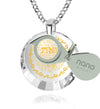 Woman of Valor Necklace Hebrew Eshet Chayil Pendant 24k Gold Inscribed