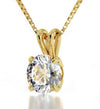 Gold Plated Kabballah Necklace 72 Names Solitaire Pendant 24k Gold Inscribed - NanoStyle Jewelry
