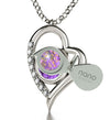 925 Sterling Silver Kabballah Necklace 72 Names Heart Pendant 24k Gold Inscribed - NanoStyle Jewelry