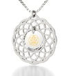 Silver Seed of Life Necklace Yoga Meditation Mandala Pendant
