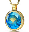Gold Plated I Love You Necklace 24k Gold Inscribed 120 Languages - NanoStyle Jewelry