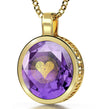 Gold Plated I Love You Necklace 24k Gold Inscribed 120 Languages - NanoStyle Jewelry