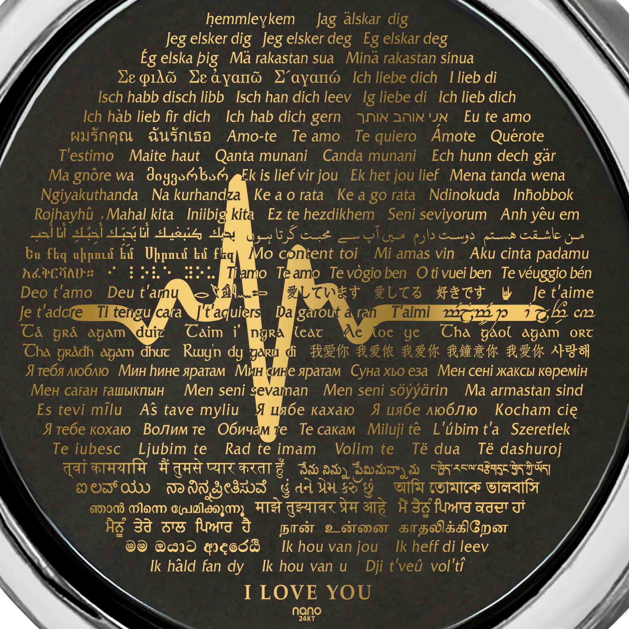 I Love You Necklace in 120 Languages - NanoStyle Jewelry