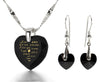 925 Silver I Love You Necklace 12 Languages Gold Inscribed and Crystal Earrings Heart Jewelry Set - NanoStyle Jewelry