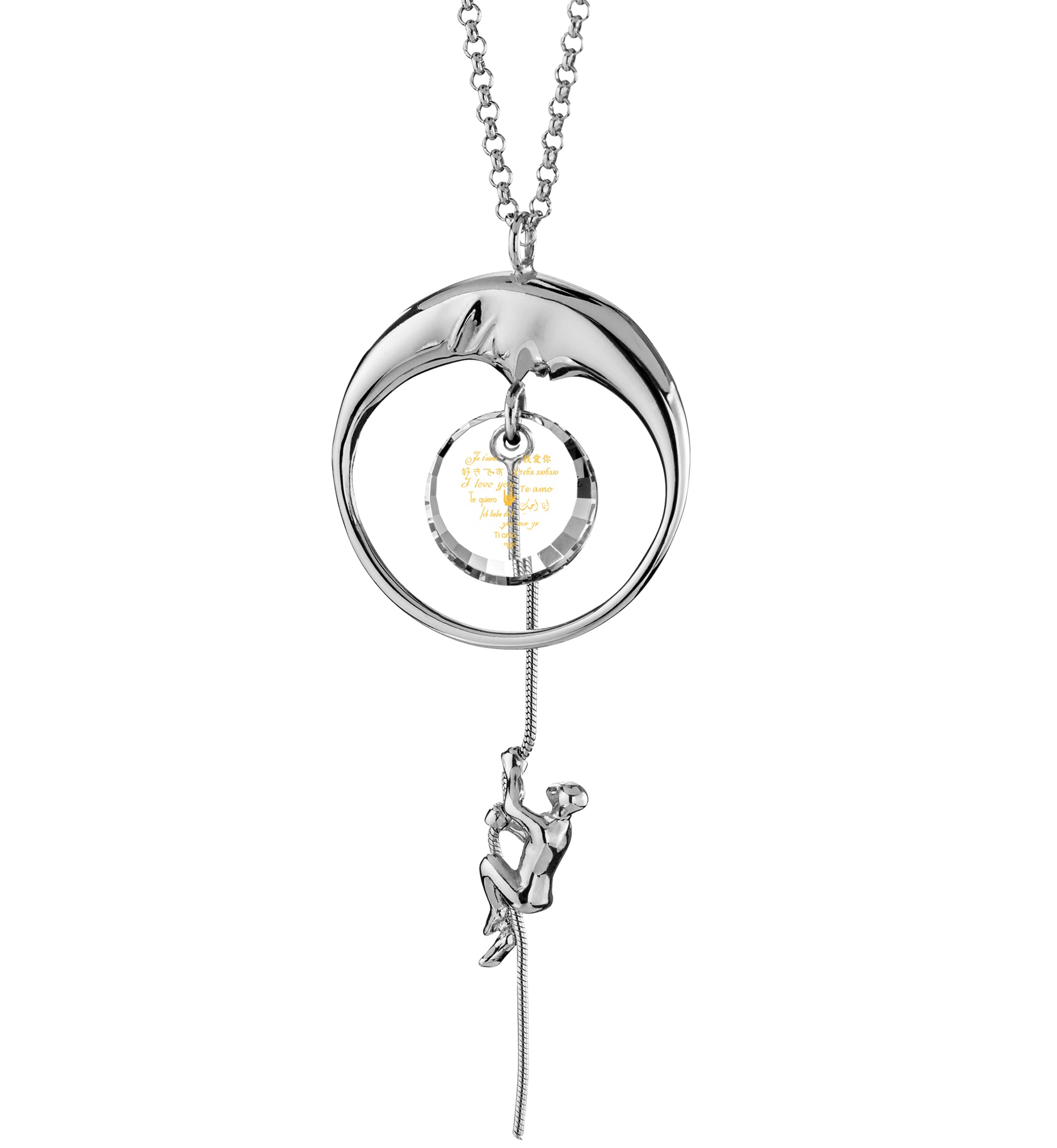 Crescent Moon Necklace Sentimental Love Jewelry Gift for Her