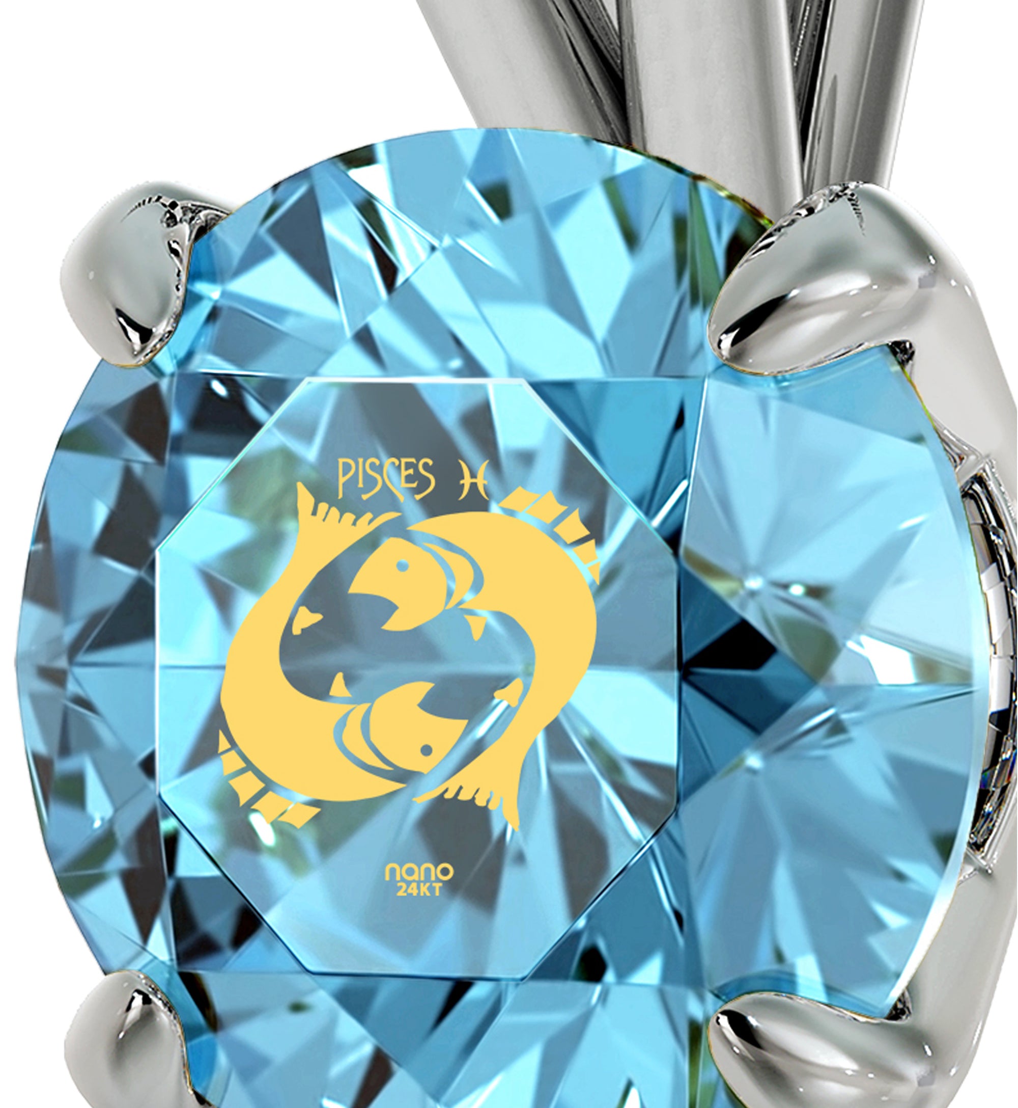 Pisces Silver Pendant - NanoStyle Jewelry