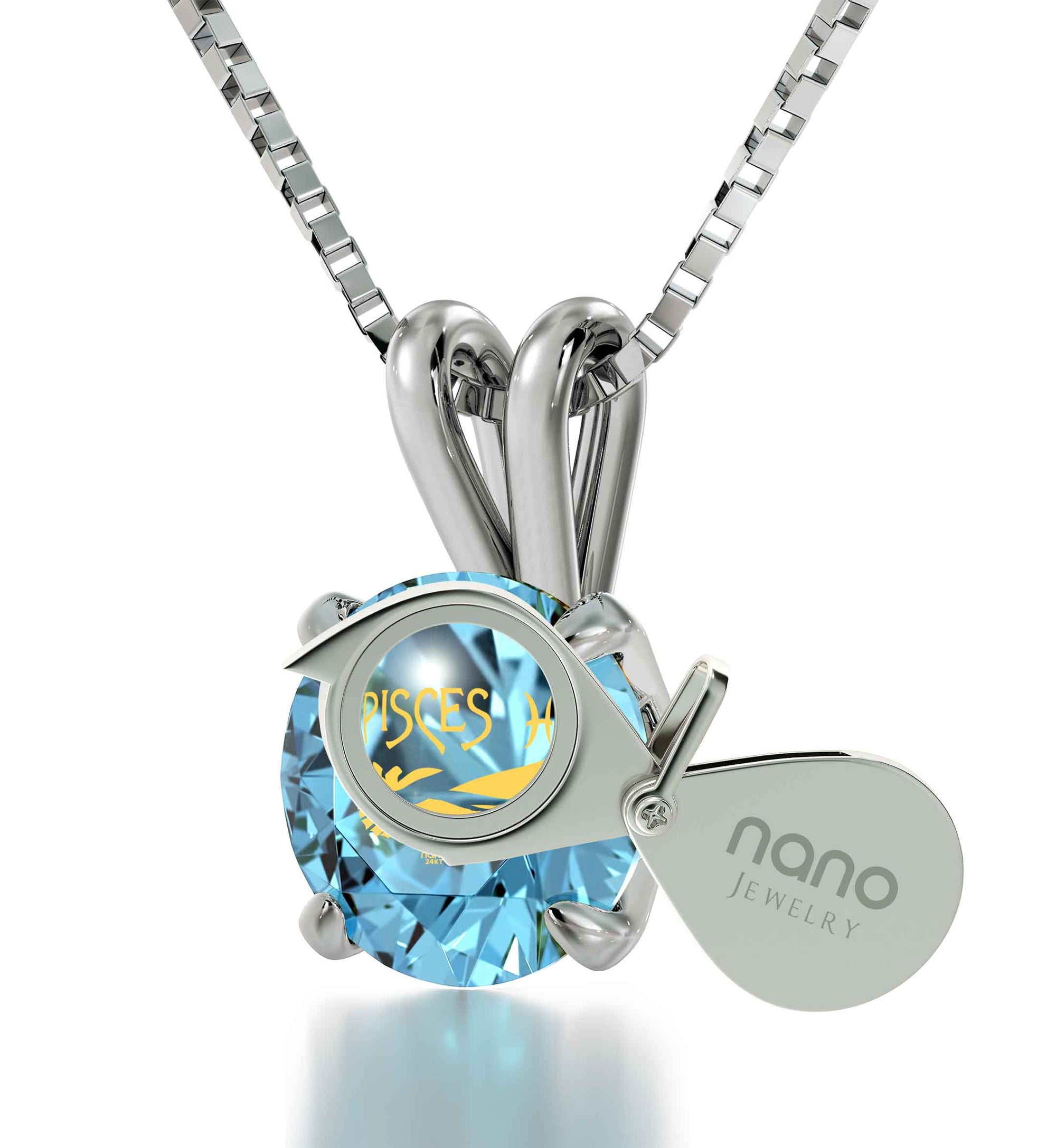 Sterling Silver Pisces Necklace - NanoStyle Jewelry