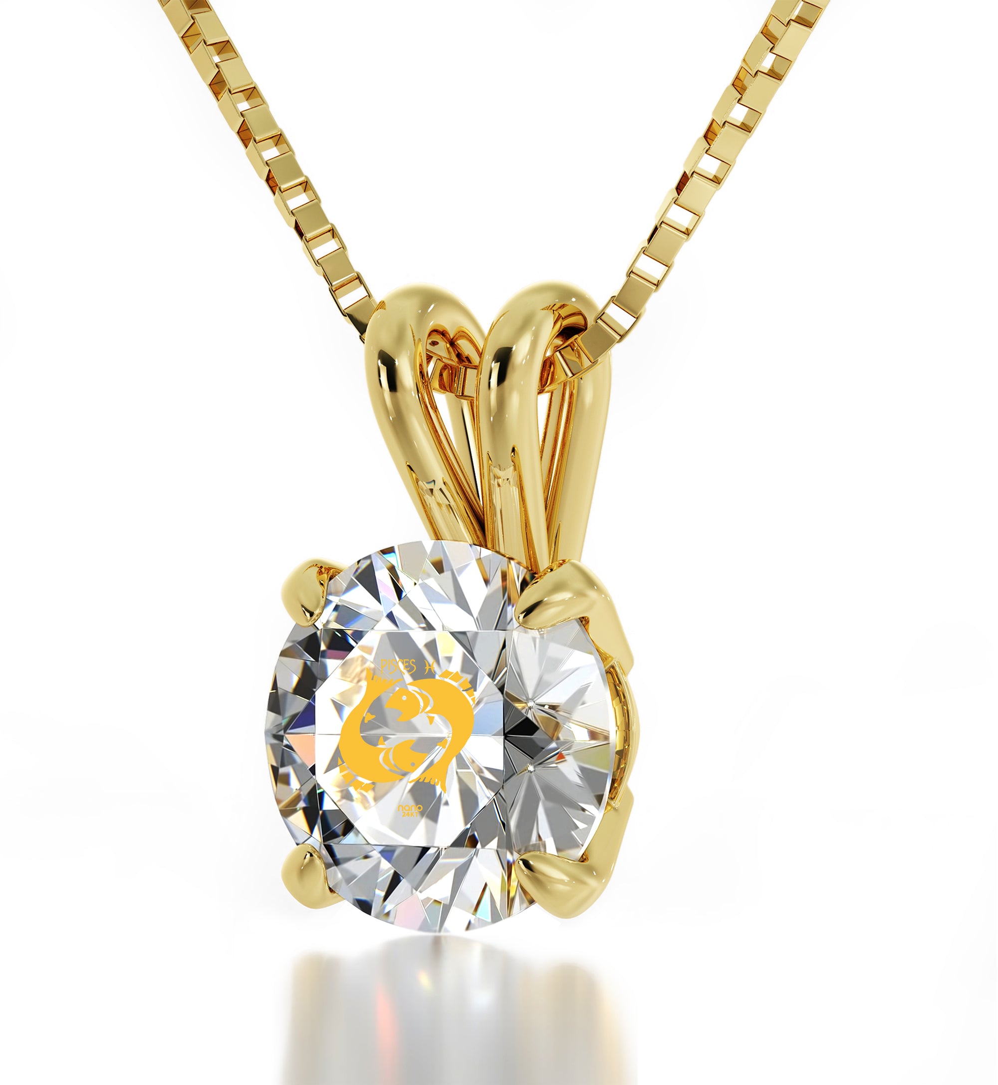 Gold Pisces Necklace- NanoStyle Jewelry