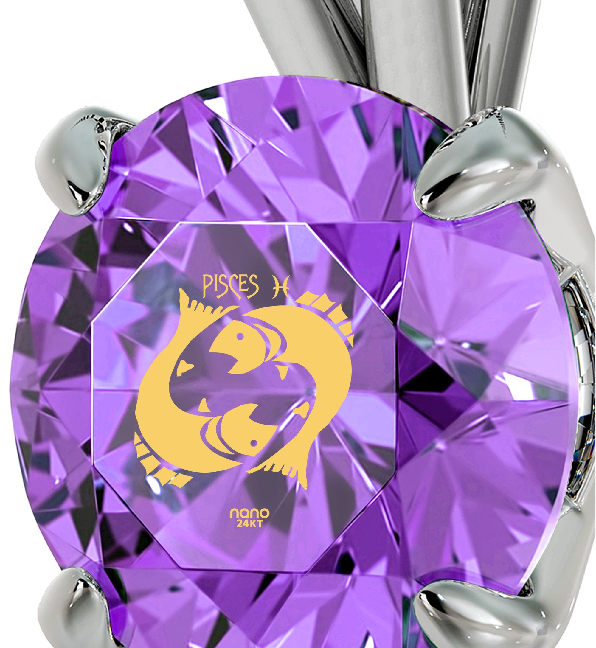 925 Sterling Silver Pisces Pendant - NanoStyle Jewelry