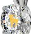 925 Sterling Silver Aries Necklace Zodiac Pendant 24k Gold inscribed on Crystal - NanoStyle Jewelry