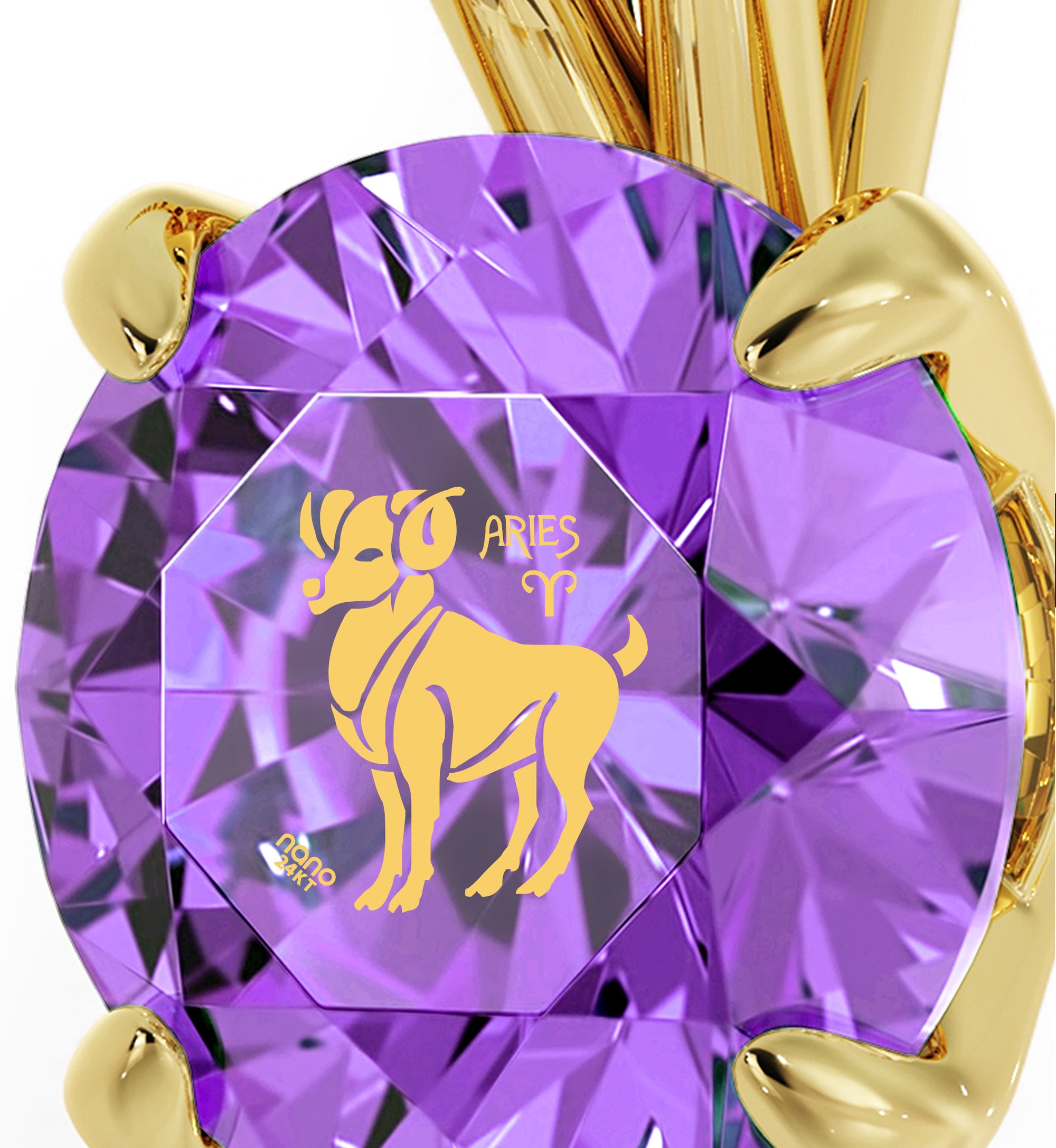 Aries Gold Necklace - NanoStyle Jewelry