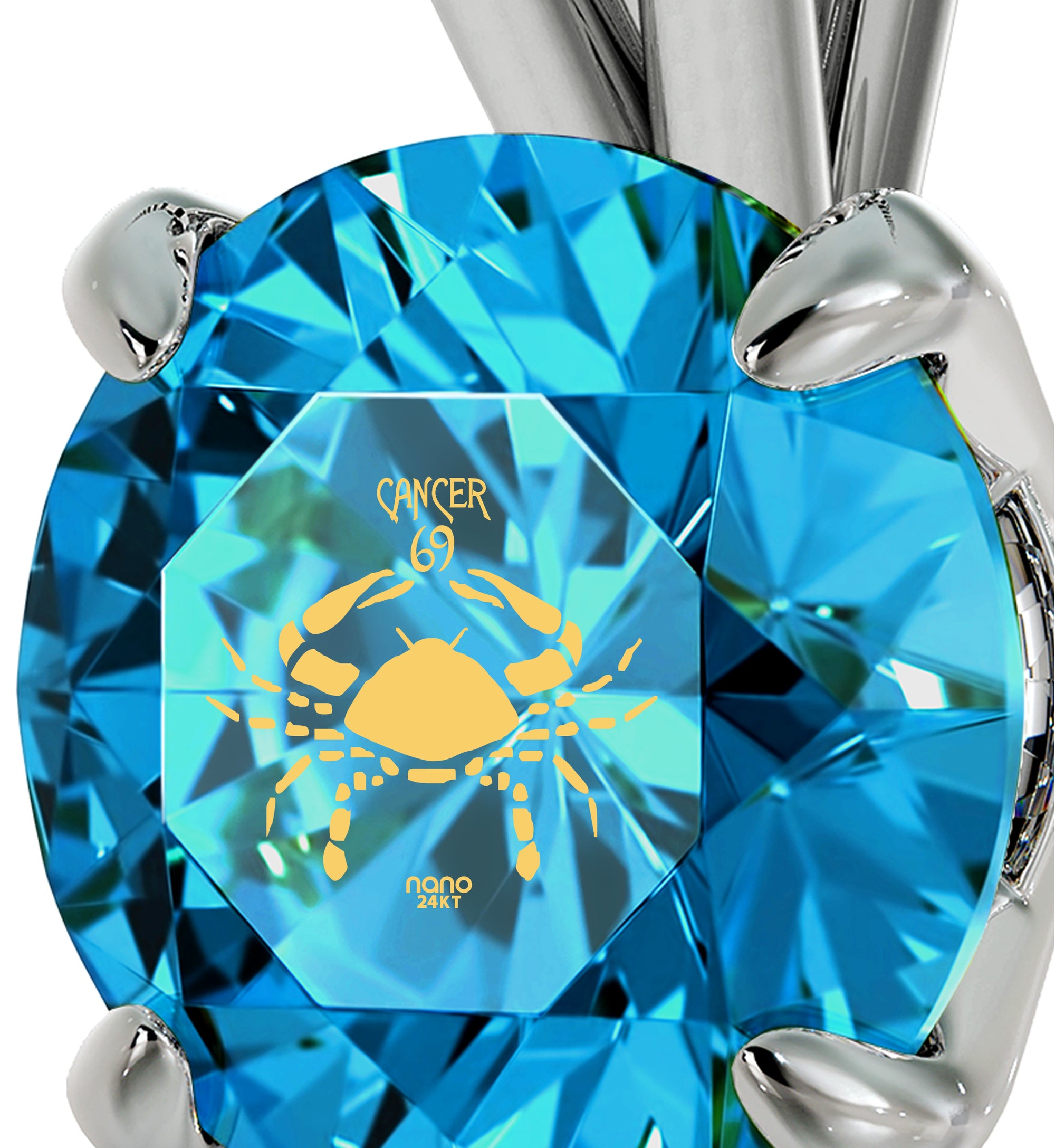 Silver Cancer Pendant - NanoStyle Jewelry