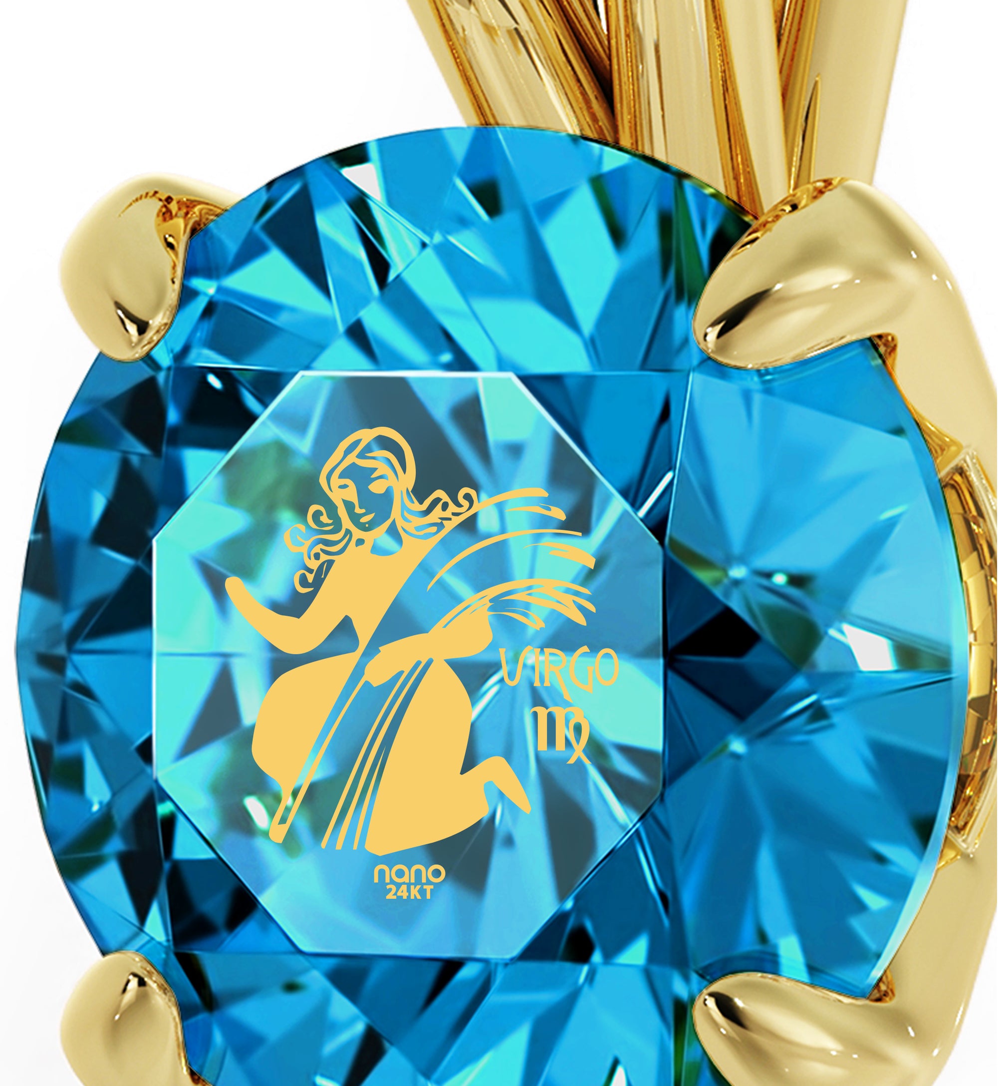 14k Gold Virgo Necklace - NanoStyle Jewelry