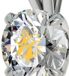 925 Sterling Silver Virgo Necklace Zodiac Pendant 24k Gold inscribed on Crystal - NanoStyle Jewelry