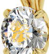 Gold Plated Virgo Necklace Zodiac Pendant 24k Gold Inscribed on Crystal - NanoStyle Jewelry
