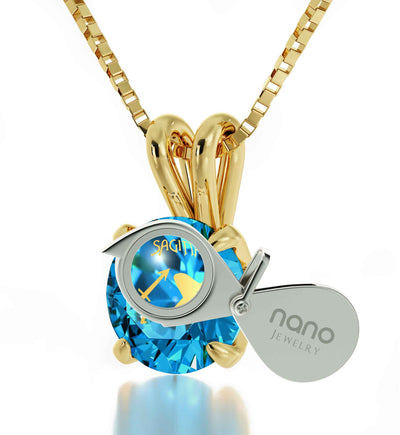 Gold Sagittarius Necklace - NanoStyle Jewelry
