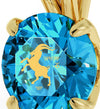 Gold Plated Capricorn Necklace Zodiac Pendant 24k Gold inscribed on Crystal - NanoStyle Jewelry