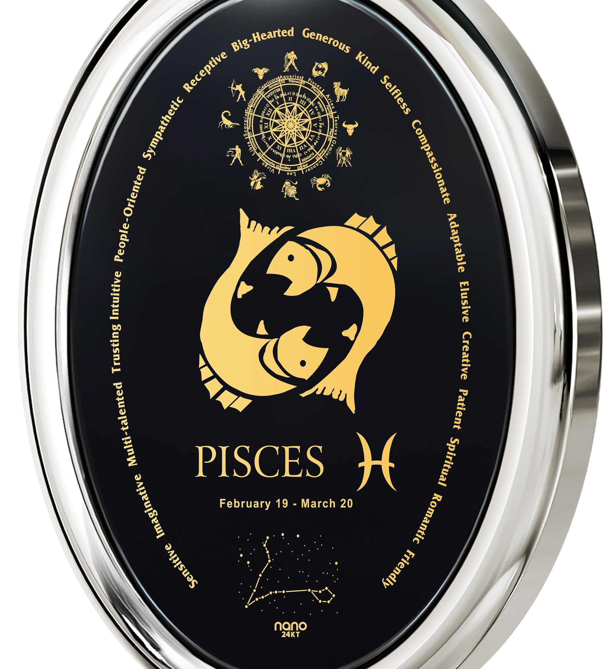 Pisces Necklace Silver - NanoStyle Jewelry