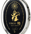 Virgo Necklace Zodiac Pendant 24k Gold Inscribed on Onyx Stone - NanoStyle Jewelry